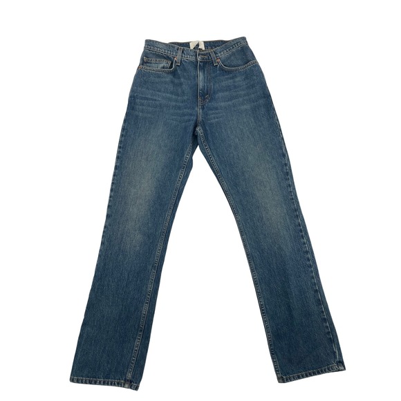 Doen Denim - DOEN High Rise Straight Leg Jeans 25 Blue Good Organic Cotton